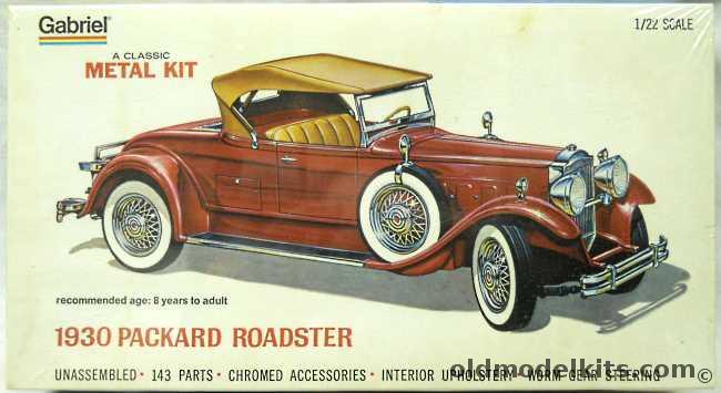 Gabriel 1/22 1930 Packard Model 740 Custom Roadster - (ex Hubley), 4860 plastic model kit
